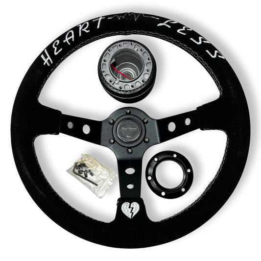 Suede Leather Steering Wheel + Hub Adapter Kit For Scion xB, TC, xD, xA