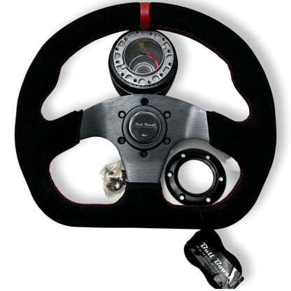 6-Bolt Racing Steering Wheel + Hub Adapter Boss Kit for Civic, Del Sol, Integra
