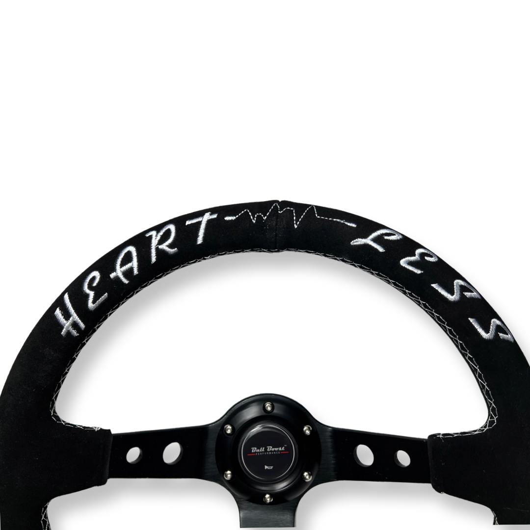 Suede Deep Dish Steering Wheel + Short Hub Adapter Kit For Toyota Camry Corolla