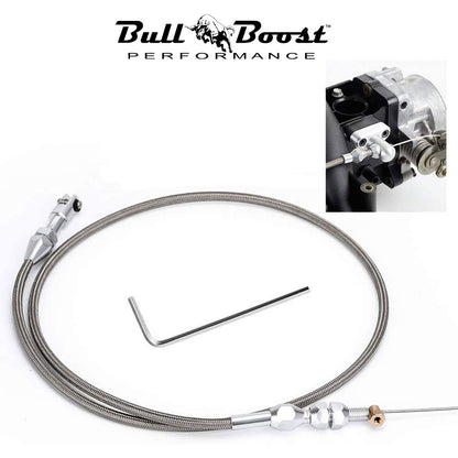 36" Stainless Steel Braided Throttle Cable Fit LS1 Chevy 4.8 5.3 5.7 6.0 Engine