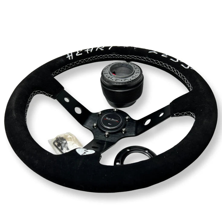 Bull Boost Performance 350mm Steering Wheel & Hub Adapter Kit for Mitsubishi Lancer (2004-2017) &amp; Galant (2003-2012)