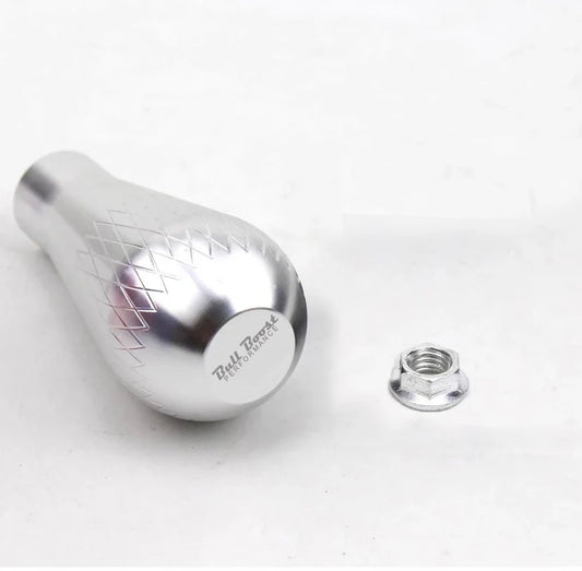 BULL BOOST Performance Billet Silver Tear Drop Weighted Shift Knob – 195g | M10 x 1.5 | EG EK DC2