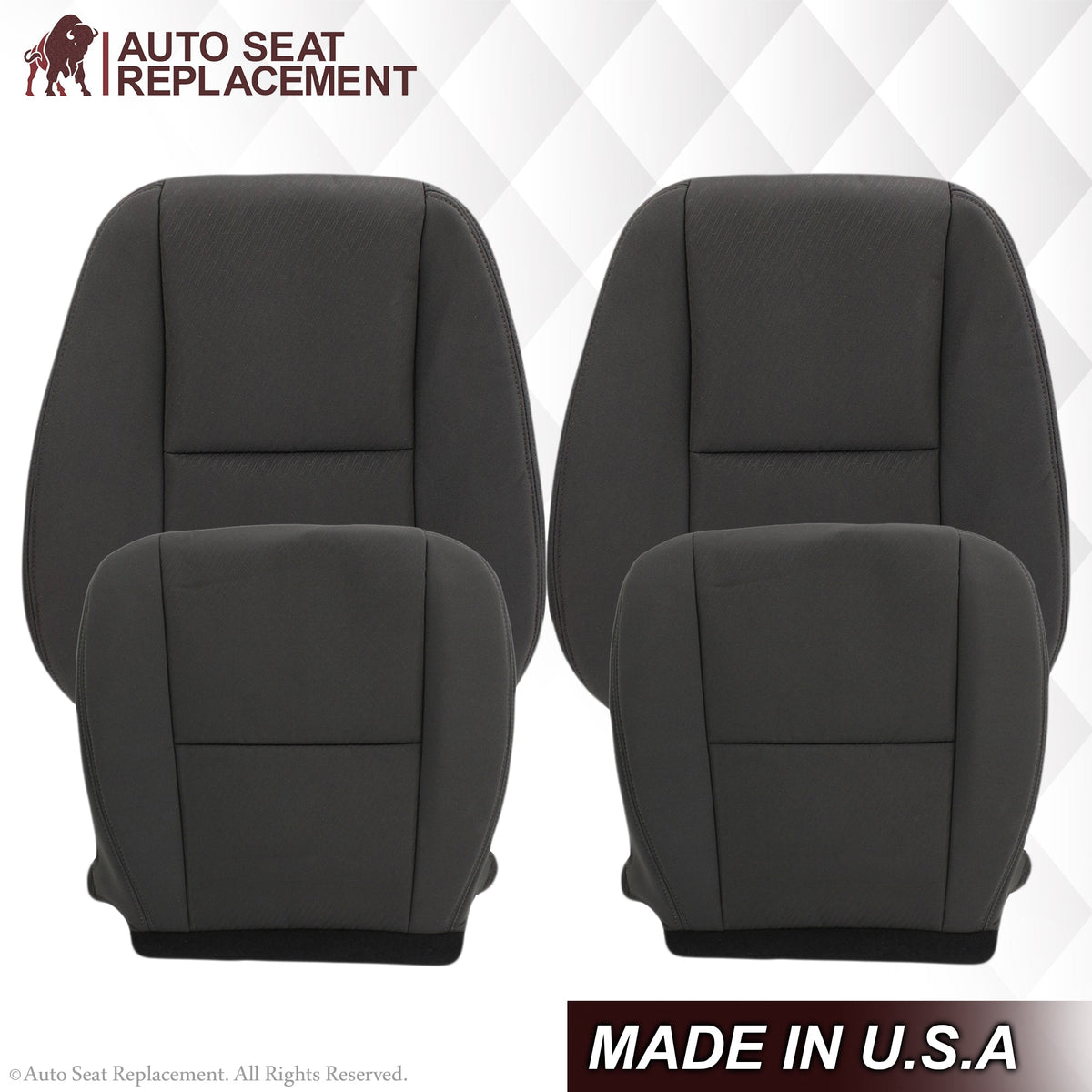 2007-2014 Chevy Tahoe Suburban Cloth Seat Cover In Black: Choose From Variation