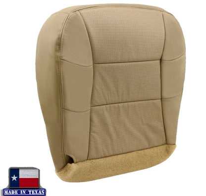 2000 2001 2002 Lincoln Navigator PERFORATED Seat Cover Replacement in Medium Parchment Tan: Choose Leather or Vinyl