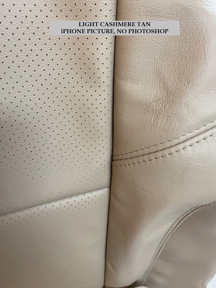 2009-2014 GMC Sierra & Yukon Denali Perforated Seat Cover in Light Cashmere Tan: Choose From Variation