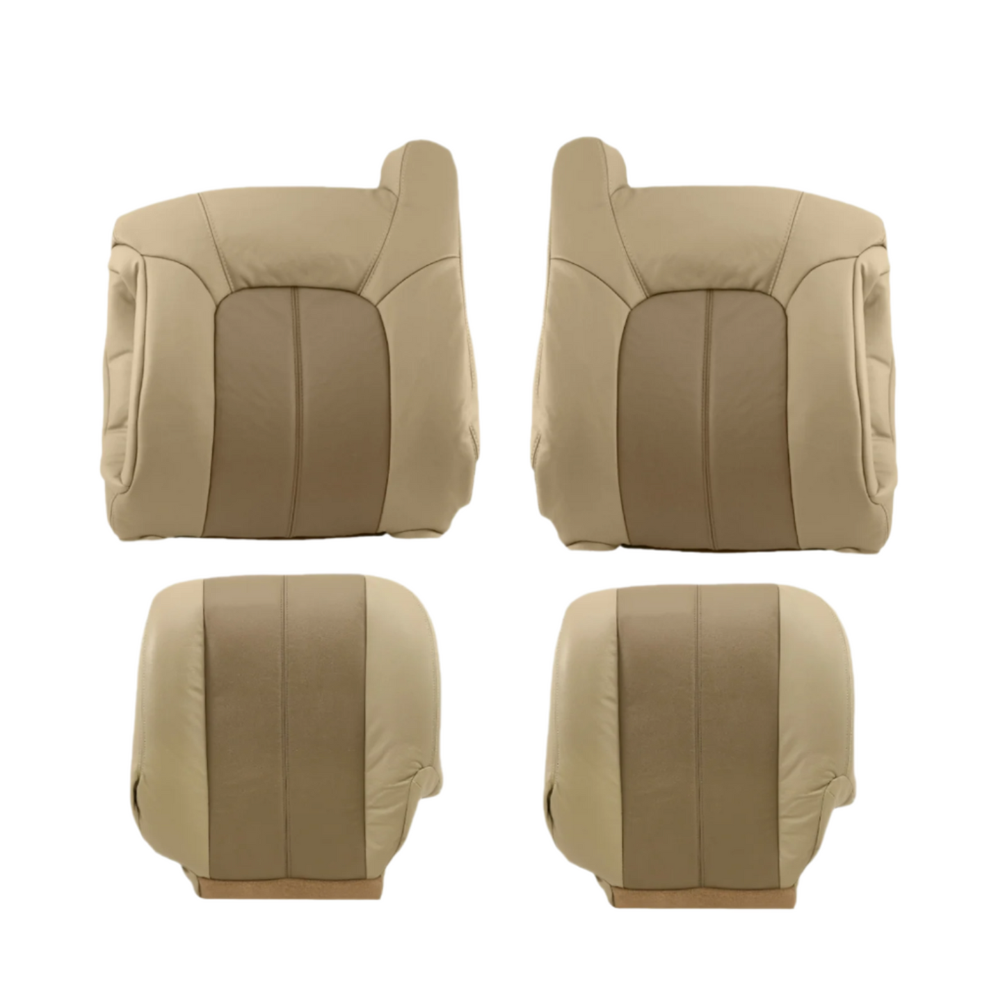 2001 2002 GMC Yukon Denali XL SLT SLE Leather Replacement Seat Cover 2 tone Tan: Choose From Variations