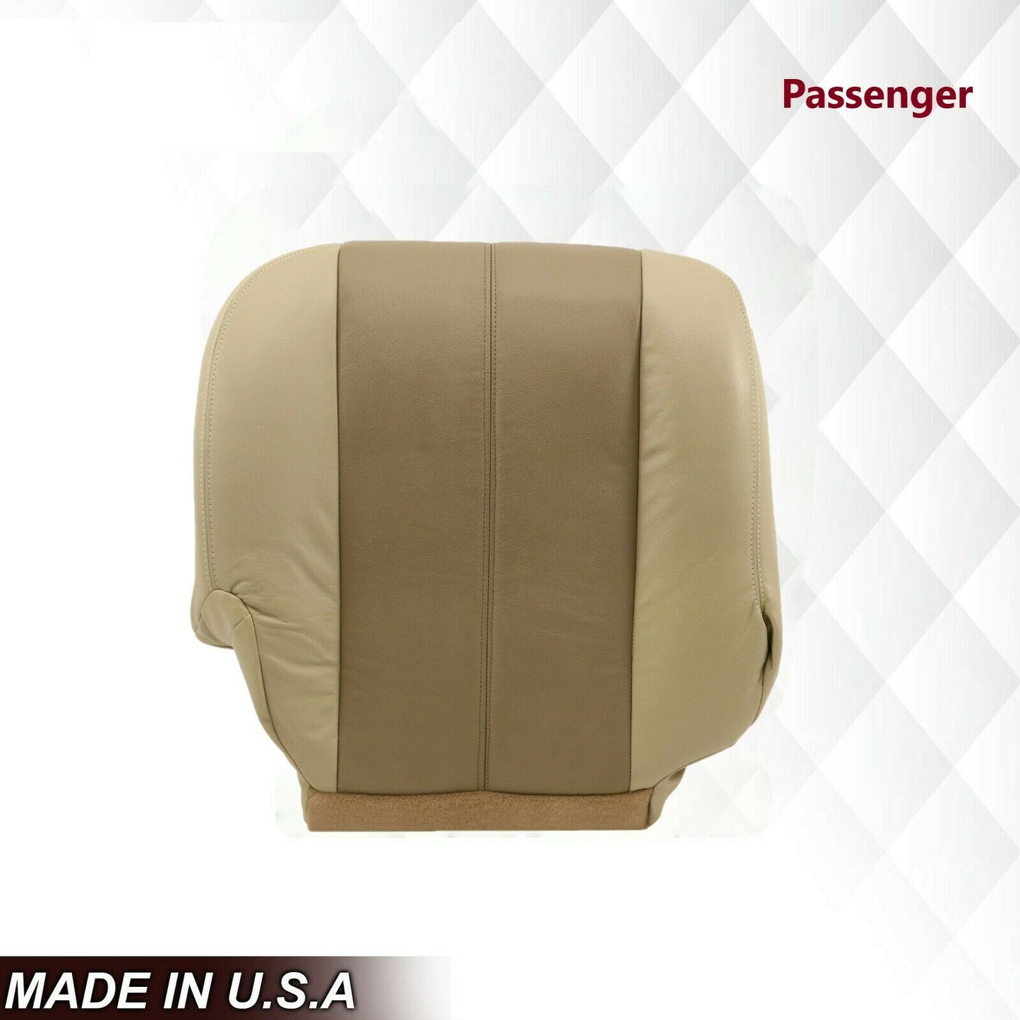 2001 2002 GMC Yukon Denali XL SLT SLE Leather Replacement Seat Cover 2 tone Tan: Choose From Variations