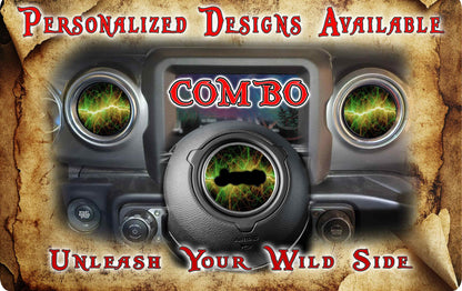 Steering wheel decal lighting 173