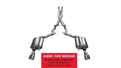 Corsa Performance 15-16 Ford Mustang GT Convertible 5.0L V8 Polished Xtreme Dual Rear