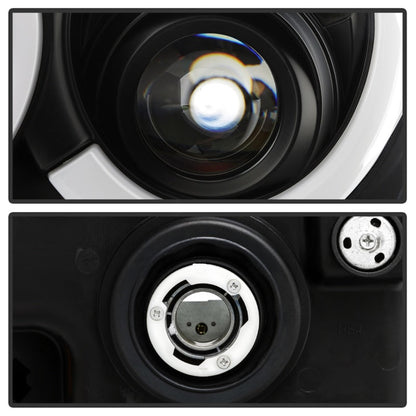 Spyder 05-07 Jeep Grand Cherokee - Light Bar Projector Headlights - Black - PRO-YD-JGC05V2-LB-BK 5086129
