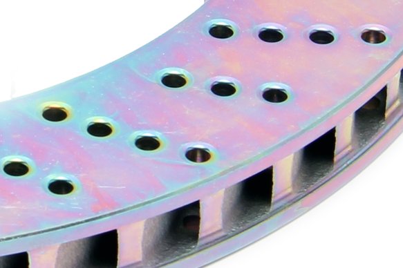 Dinan by Brembo Rear Brake Set - 2000-2006 BMW X5 Rear - Red Calipers - Drilled - E53
