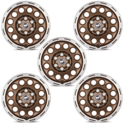 Ford Racing 21-23 Bronco 17x8.0 Wheel Kit -Sinister Bronze M-1007K-P1780BRN