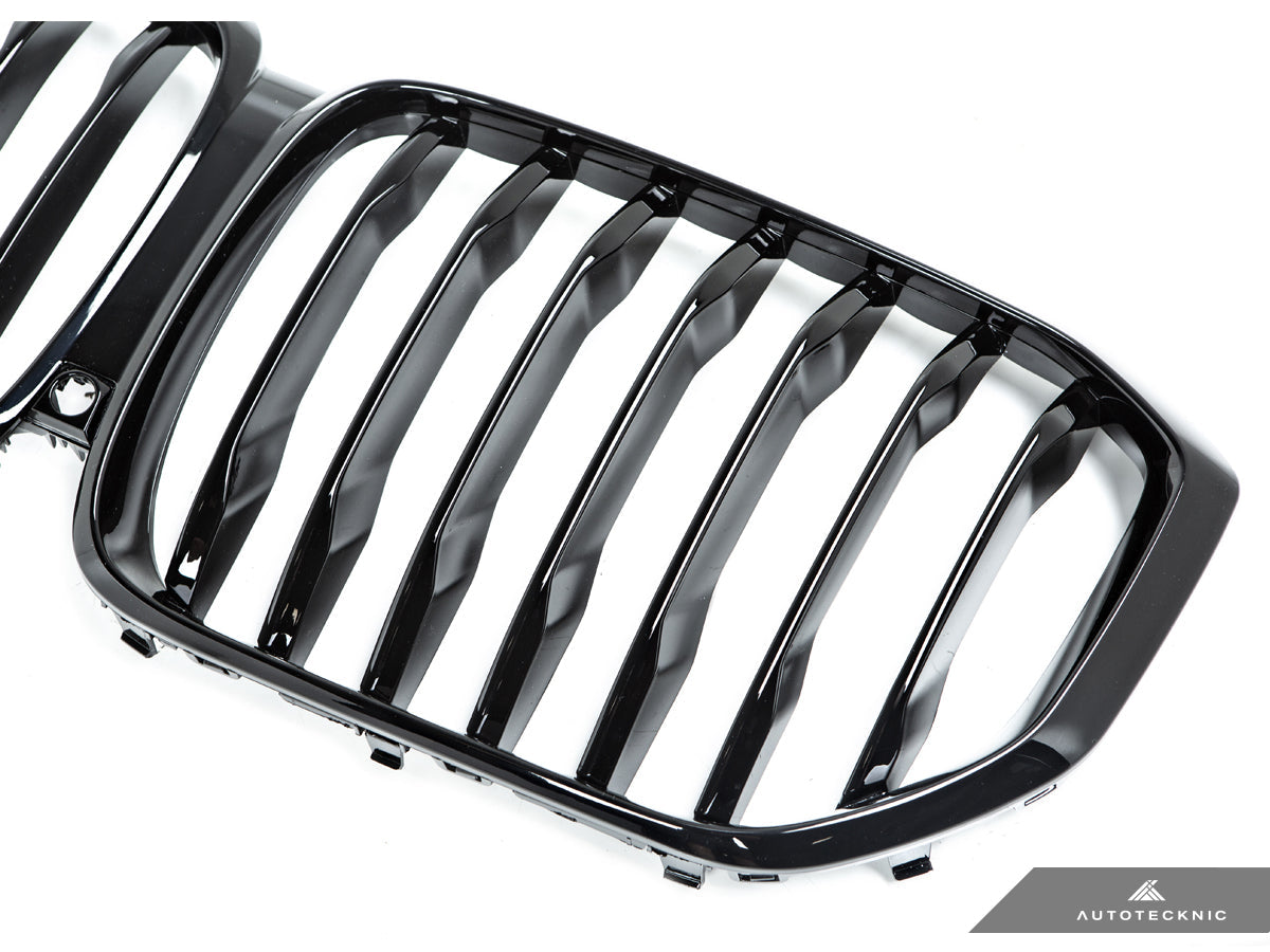 AutoTecknic Gloss Black Front Grille - BMW G05 X5 Pre-LCI