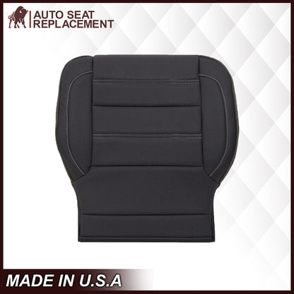 2014 2015 2016 2017 2018 2019 GMC Sierra Denali Perforated Leather Seat Cover Replacement in Black (Perforated Jet Black)