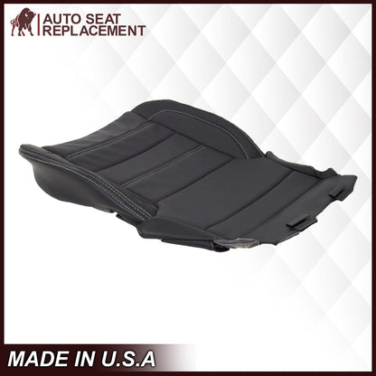 2014 2015 2016 2017 2018 2019 GMC Sierra Denali Perforated Leather Seat Cover Replacement in Black (Perforated Jet Black)