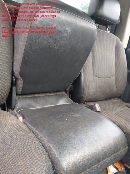 2002-2005 Dodge Ram ST WORK TRUCK 1500 2500 3500 Replacement Seat Covers In Dark Slate "Dark Gray" Synthetic Leather (Vinyl)