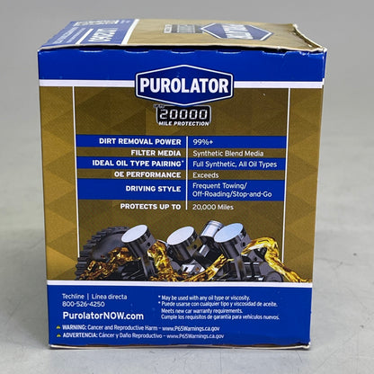 PUROLATOR (6 PACK) Maximum Protection Oil Filter 20000 Miles LX12060