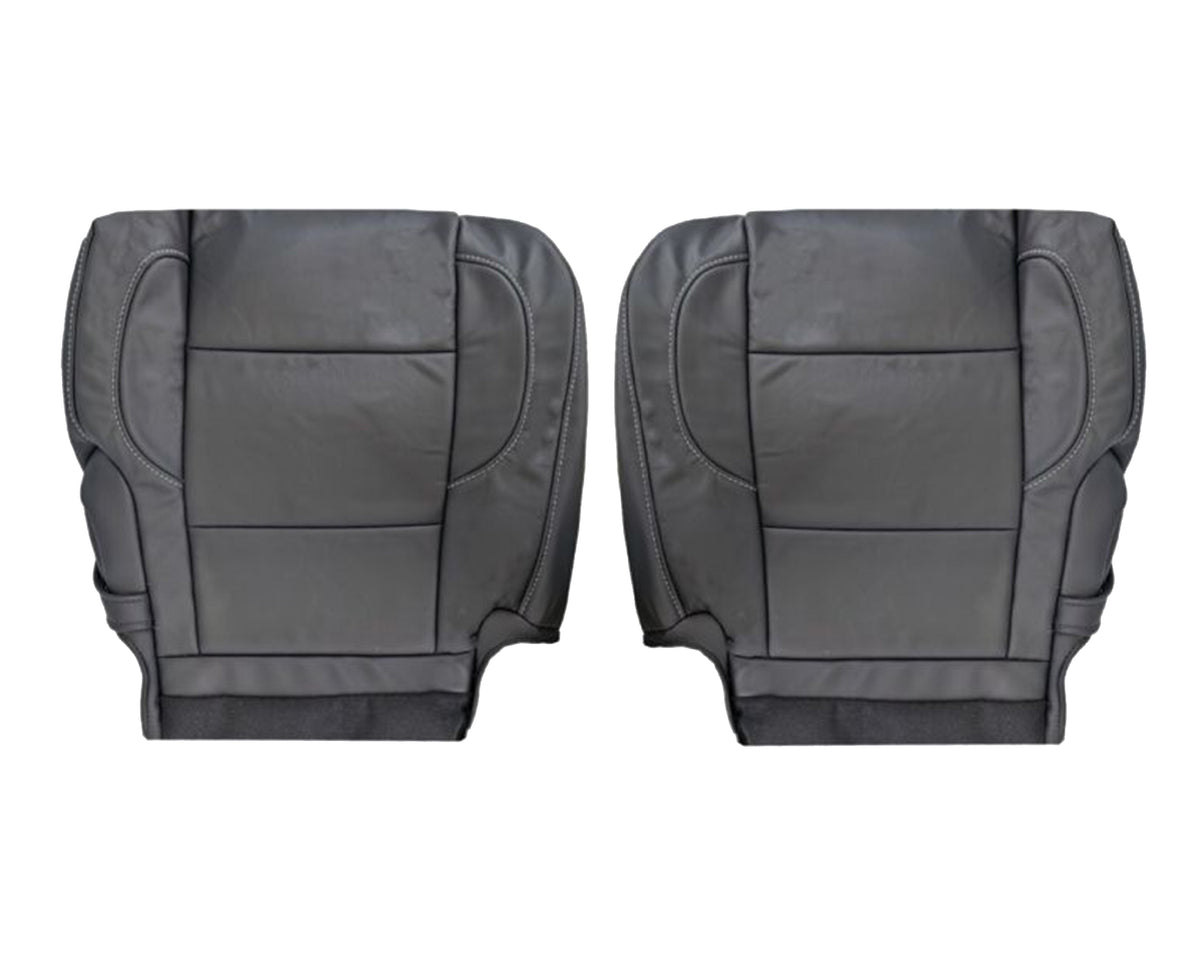 2014 - 2018 GMC Sierra Denali SECOND ROW SOLID Bottom in Jet Black Genuine Leather