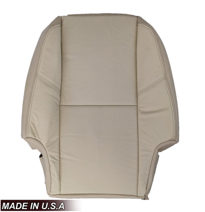 2007-2008 Cadillac Escalade Perforated Second Row Seat Cover in VERY Light Cashmere Tan: Choose From Variation