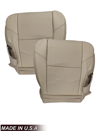 2007-2008 Cadillac Escalade Perforated Second Row Seat Cover in VERY Light Cashmere Tan: Choose From Variation