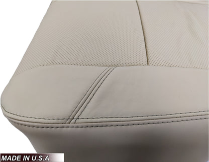 2007-2008 Cadillac Escalade Perforated Second Row Seat Cover in VERY Light Cashmere Tan: Choose From Variation