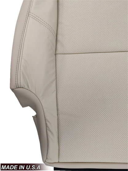 2007-2008 Cadillac Escalade Perforated Second Row Seat Cover in VERY Light Cashmere Tan: Choose From Variation