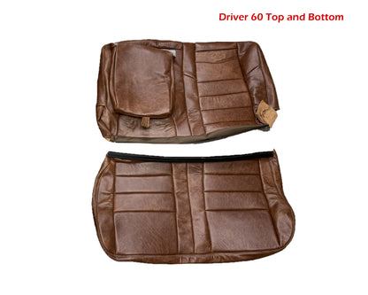 2002-2007 FORD F250 F350 KING RANCH REPLACEMENT GENUINE LEATHER SECOND (2nd) ROW SEAT COVERS