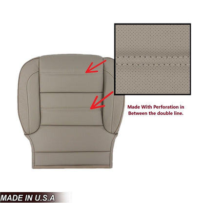 2014 2015 2016 2017 2018 2019 GMC Yukon Denali Perforated Leather Seat Cover Replacement In Shale Tan: Choose from variant