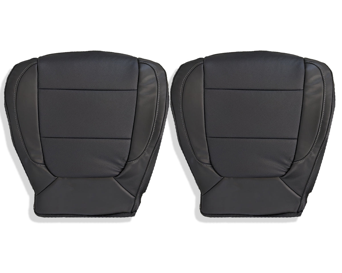 2019-2021 Chevy Silverado & GMC Sierra Perforated Leather Seat Cover Replacement in Black