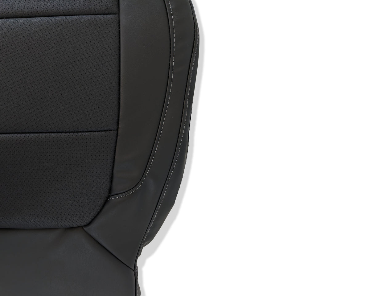 2019-2021 Chevy Silverado & GMC Sierra Perforated Leather Seat Cover Replacement in Black