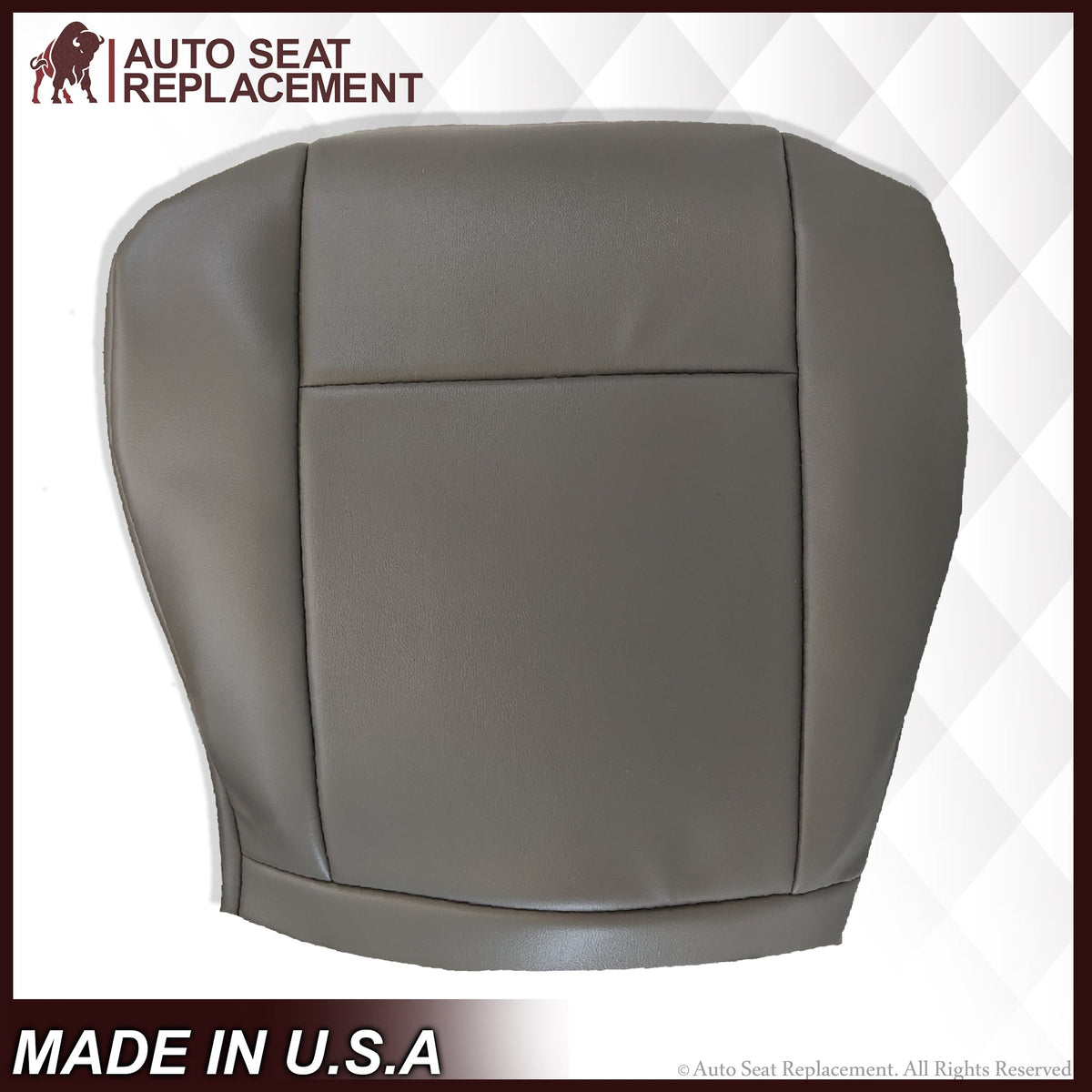 2009-2014 Ford E350 E450 E550 Econoline Van SOLID Bottom Cushion Foam & Seat Cover In Gray : Choose From Variations