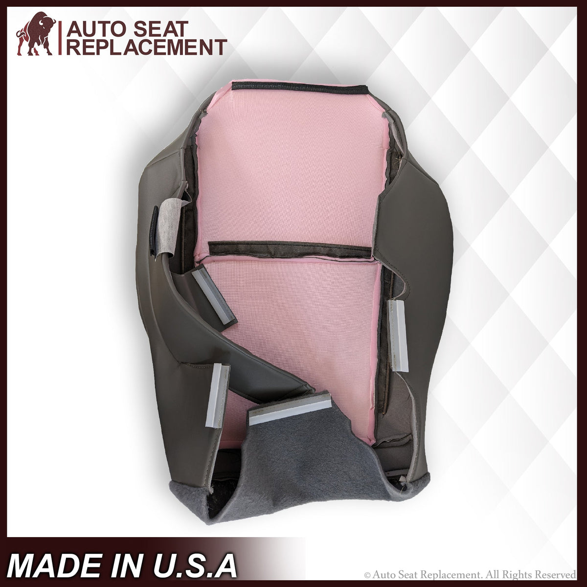 2009-2014 Ford E350 E450 E550 Econoline Van SOLID Bottom Cushion Foam & Seat Cover In Gray : Choose From Variations