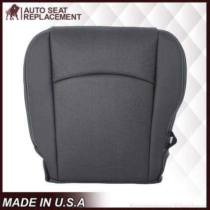 2009 - 2012 Dodge Ram 1500 2500 3500 Laramie Bottom Or Top Replacement Seat Cover in Dark Slate (Dark Gray) With Perforated Inserts