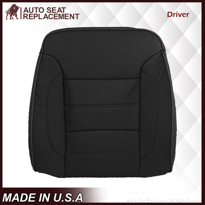 2014 2015 2016 2017 2018 2019 GMC Sierra Denali Perforated Leather Seat Cover Replacement in Black (Perforated Jet Black)