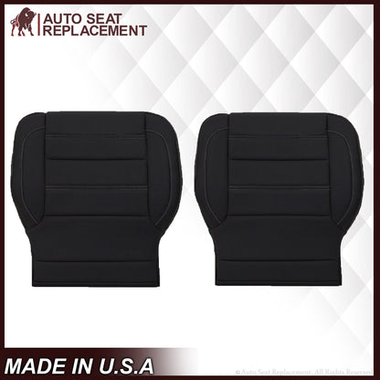 2014 2015 2016 2017 2018 2019 GMC Sierra Denali Perforated Leather Seat Cover Replacement in Black (Perforated Jet Black)
