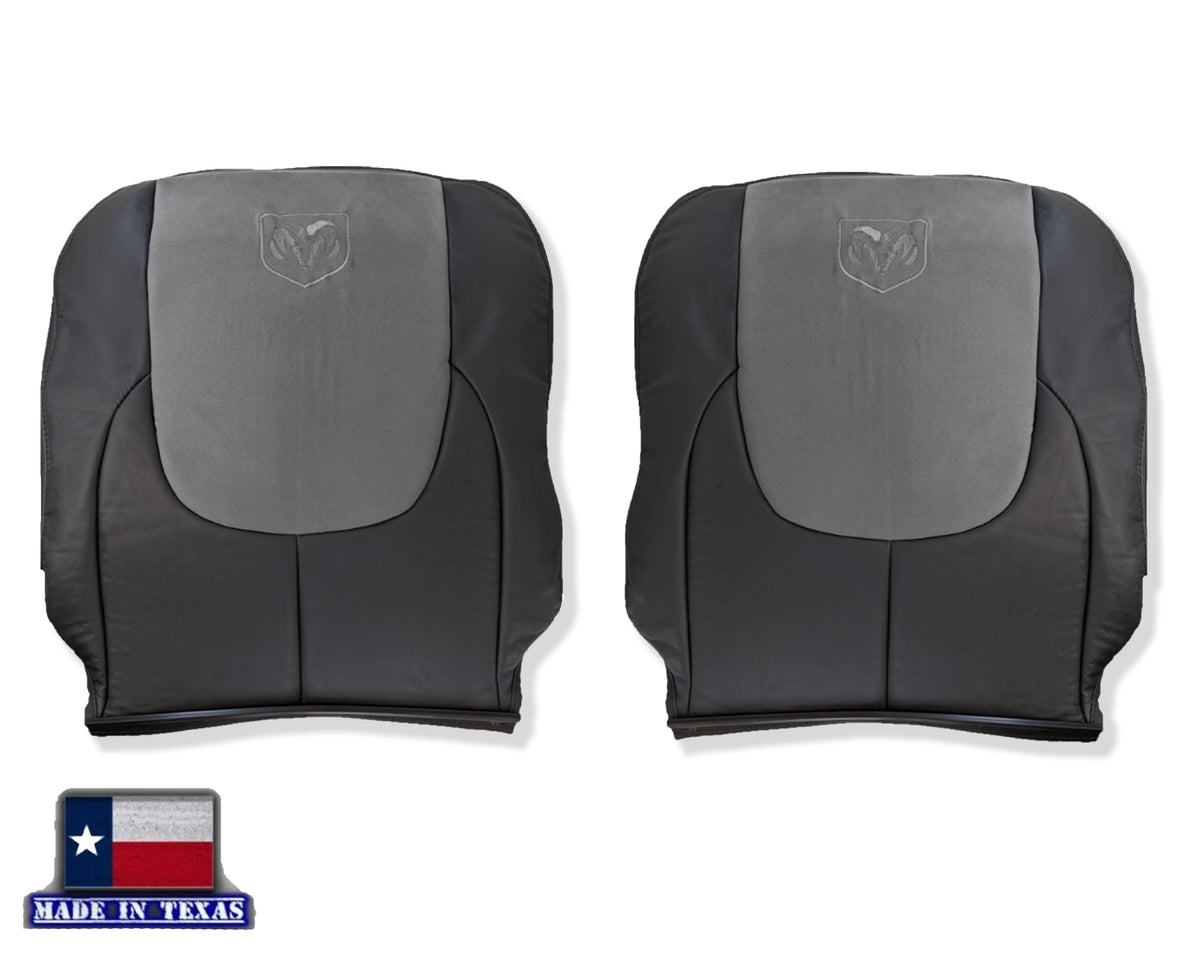 2004 2005 Dodge Ram 1500 2500 3500 Laramie SINGLE CAB WORK TRUCK  Replacement Seat Covers In Dark Slate "Dark Gray"