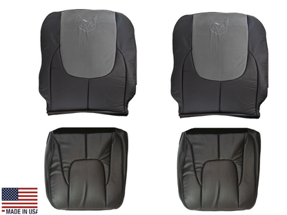 2004 2005 Dodge Ram 1500 2500 3500 Laramie SINGLE CAB WORK TRUCK  Replacement Seat Covers In Dark Slate "Dark Gray"