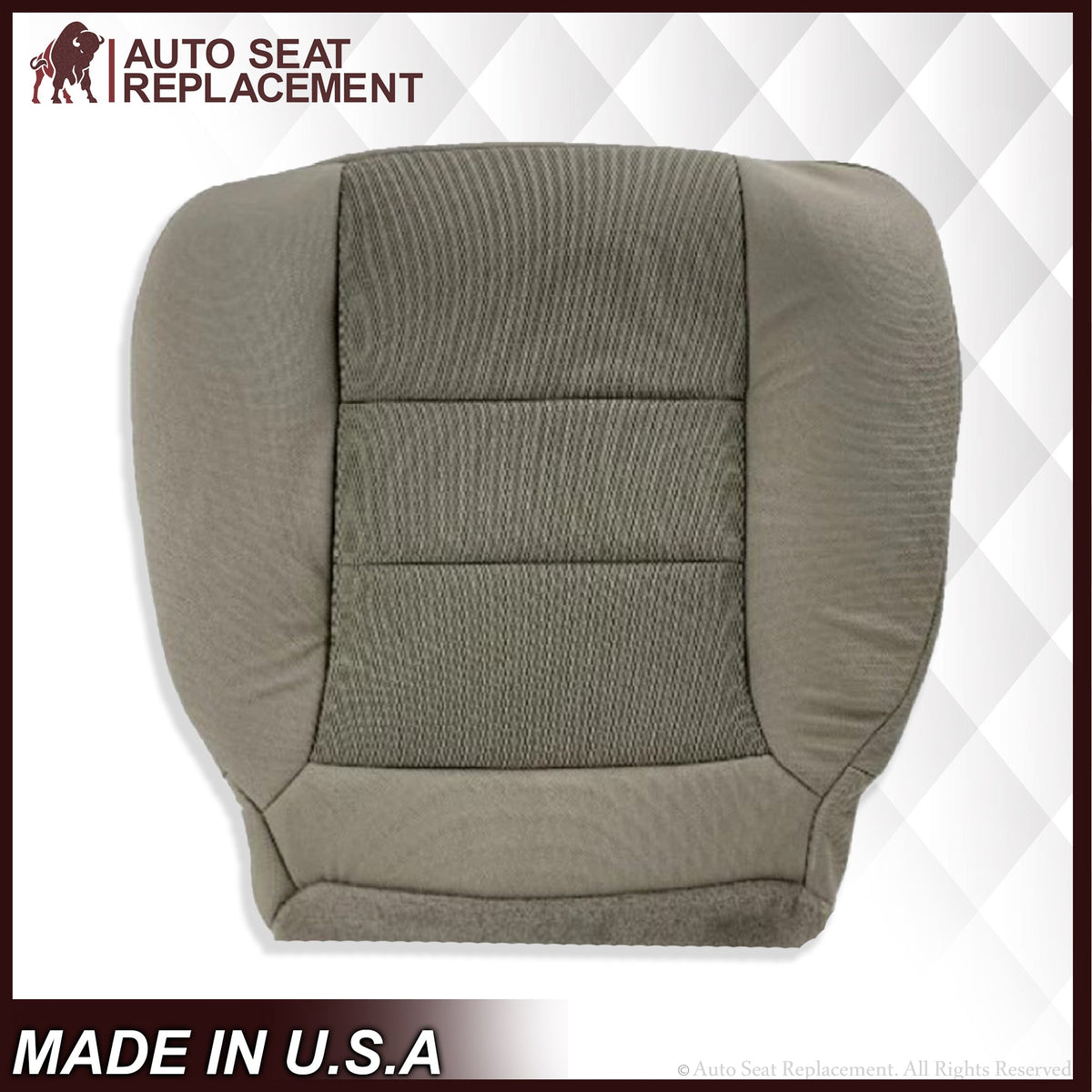 2003-2007 Ford F250 F350 Extended Cab Cloth Bottom Seat Cover Tan