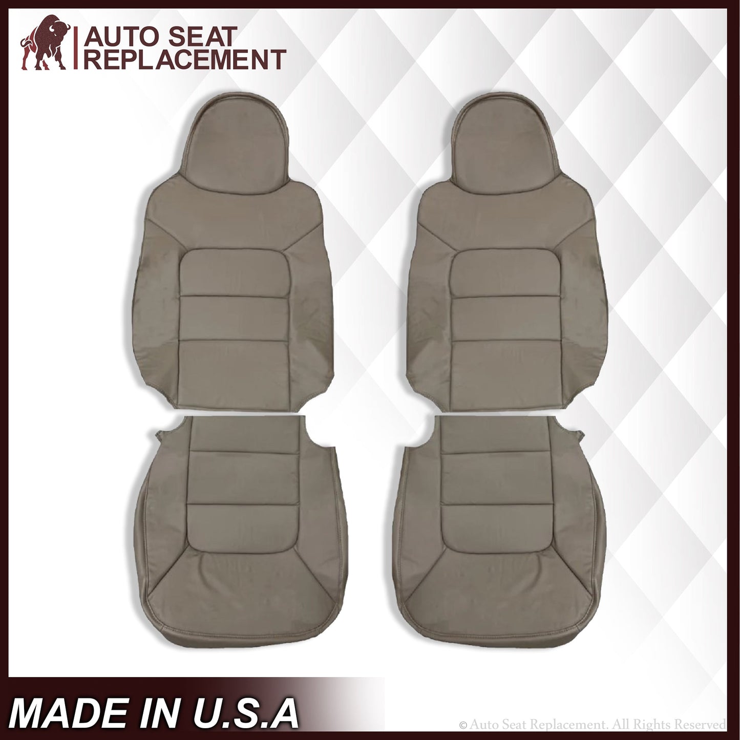 2003 2004  Ford Expedition XLT Replacement Seat Cover in Tan: Choose Leather OR Vinyl