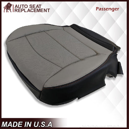 2018 2019 2020 GMC Sierra All Terrain Driver Bottom Leather Seat Cover in Gray