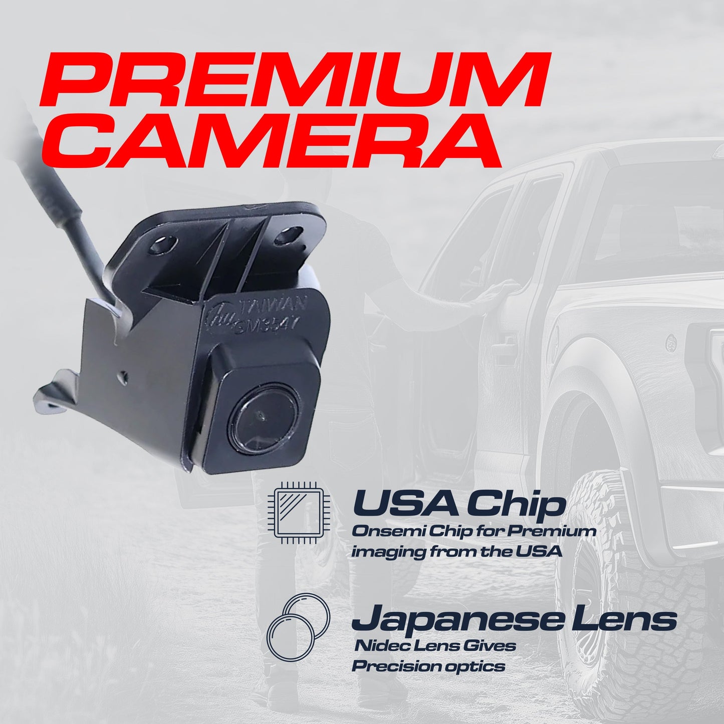 Chevrolet Silverado / GMC Sierra (2007-2014) OEM Replacement Backup Camera OE Part # 20837341, 20986601, 23146157