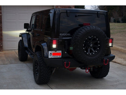 Spyder Jeep Wrangler 07-15 LED Tail Lights Black ALT-YD-JWA07-LED-BK 5070395