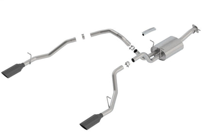Borla 2019 RAM 1500 5.7L V8 AT 4DR Crew Cab Short Bed Atak SS Catback Exhaust - Black Chrome Tip 140753BC