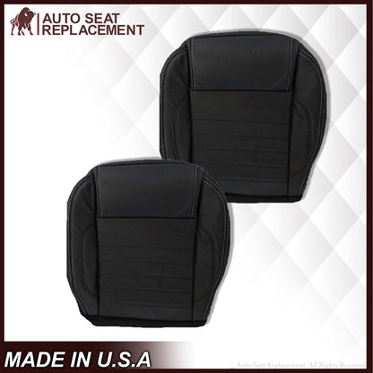 2010-2014 Ford Mustang GT Convertible Replacement Seat Cover In Charcoal Black "Black" : Choose From Variation