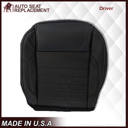 2010-2014 Ford Mustang GT Convertible Replacement Seat Cover In Charcoal Black "Black" : Choose From Variation