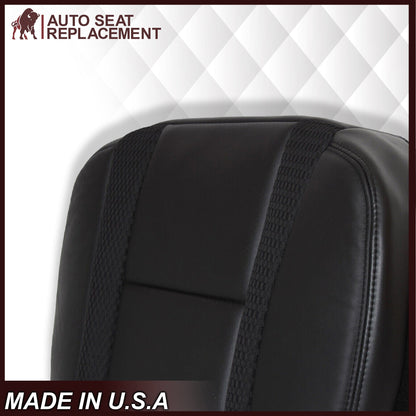 2010 - 2014 Ford F150 Raptor Perforated Seat Cover in Black With White Logo Choose: Leather or Vinyl