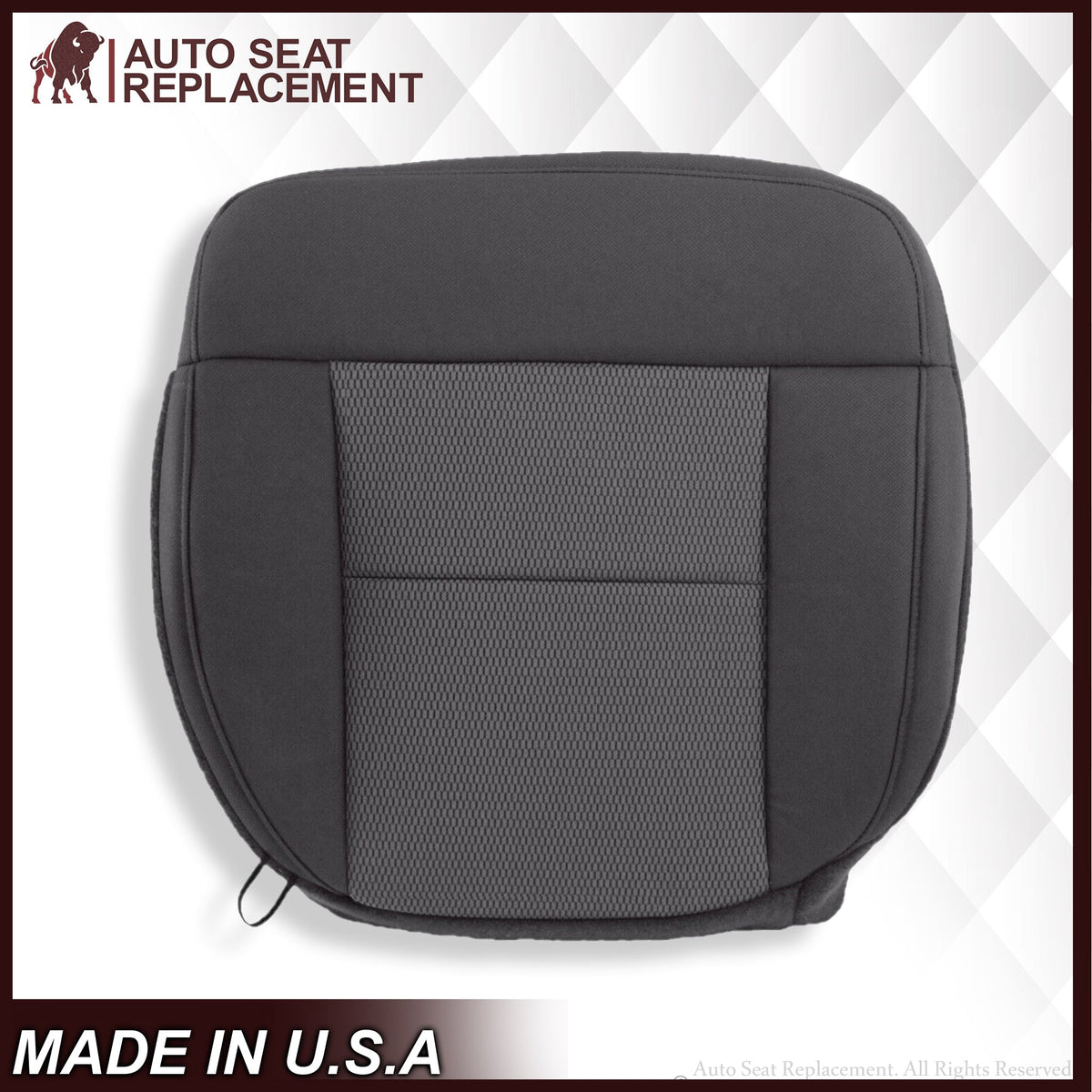 2004 2005 2006 Ford F150 XLT Bottom Seat Cover in Black & Gray Cloth