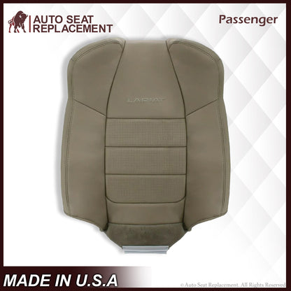 2001 2002 2003 Ford F350/F250 Lariat Extended Cab Perforated Leather Seat Cover in Tan