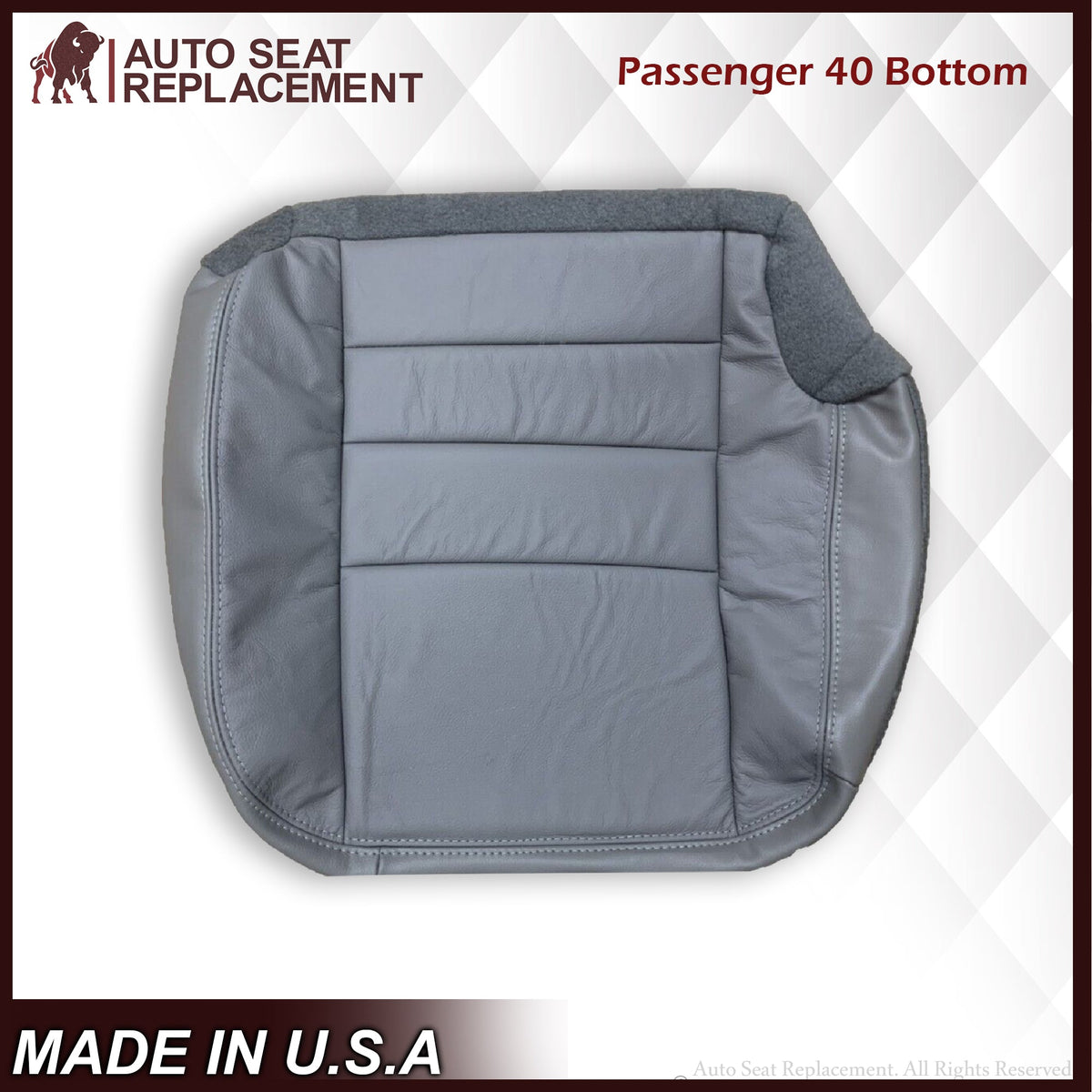 2002-2005 Ford Excursion Limited SECOND ROW 60/40 SPLIT Seat Cover in Gray: Choose From Variations