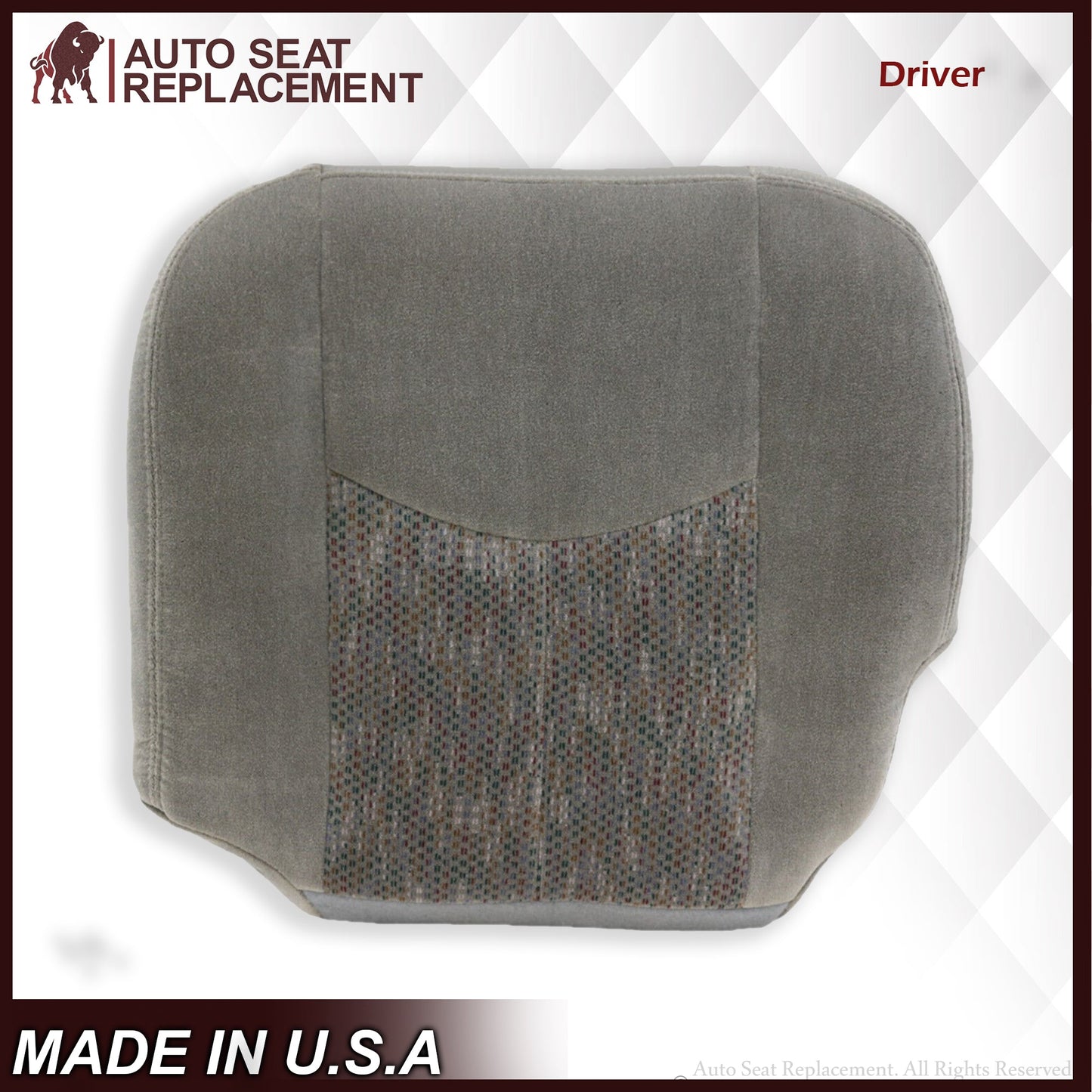 2003 2004 2005 2006 Chevy Suburban Bottom Gray Cloth Seat Cover